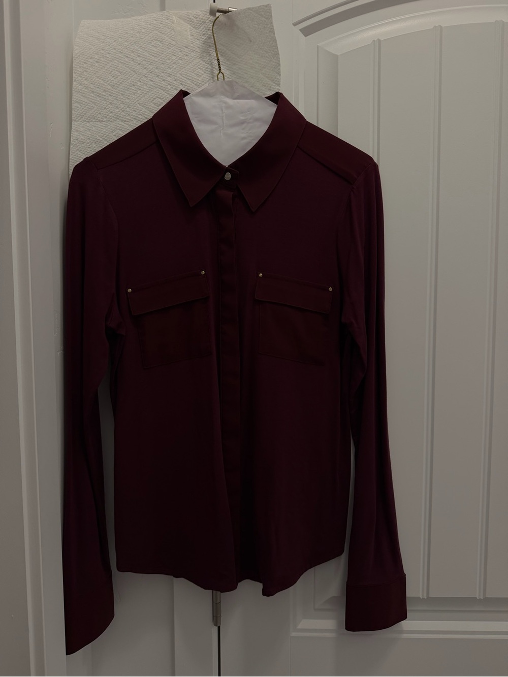 maroon blouse - Picture 2 of 7